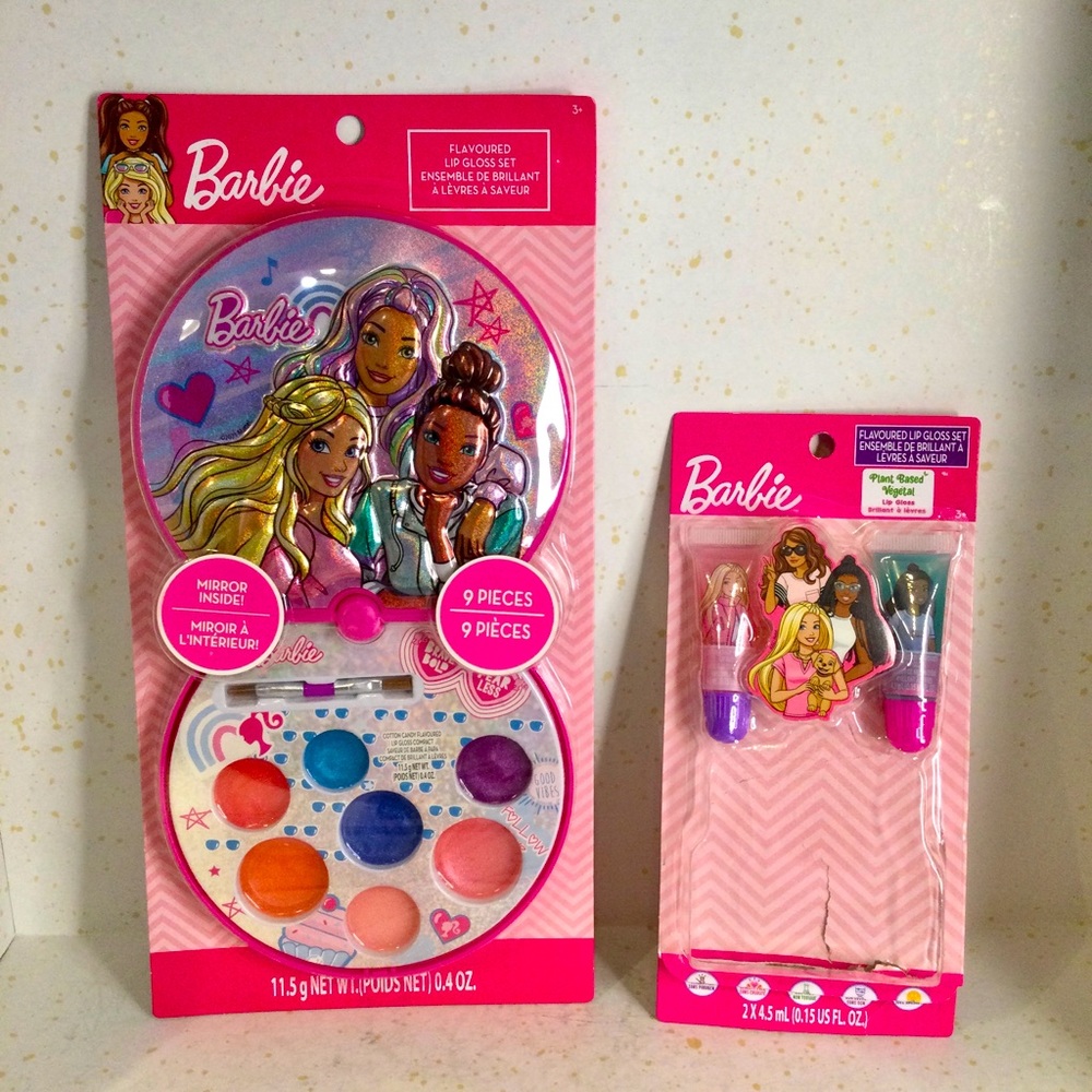 Barbie Makeup Lip Gloss Compact NWT